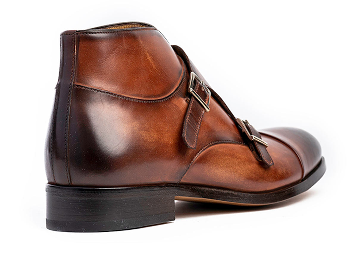 James Cap Toe Monkstrap Brandy Nicol Patina