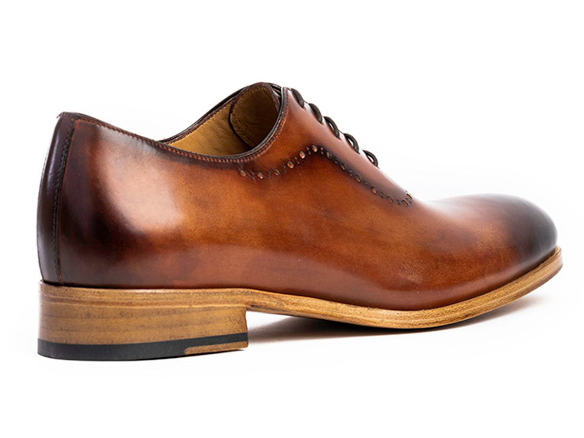 Spreza Brogue Wholecut in Brandy Nicol Patina