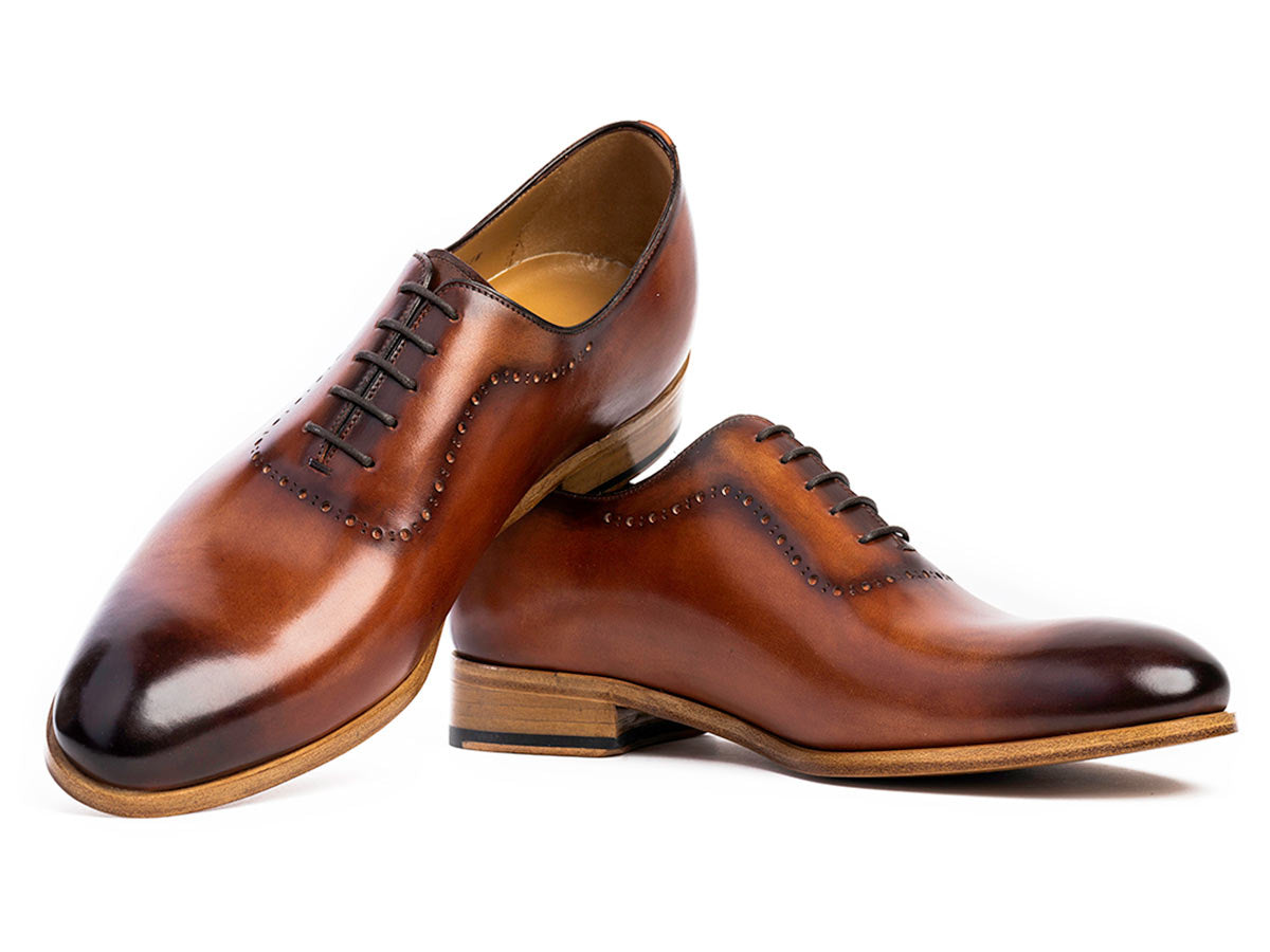 Spreza Brogue Wholecut in Brandy Nicol Patina