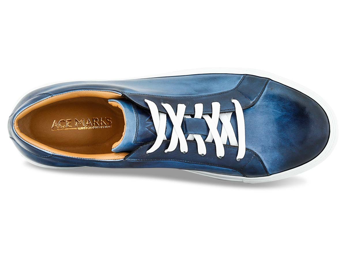 Duke Sneaker in Vela Blue Nicol