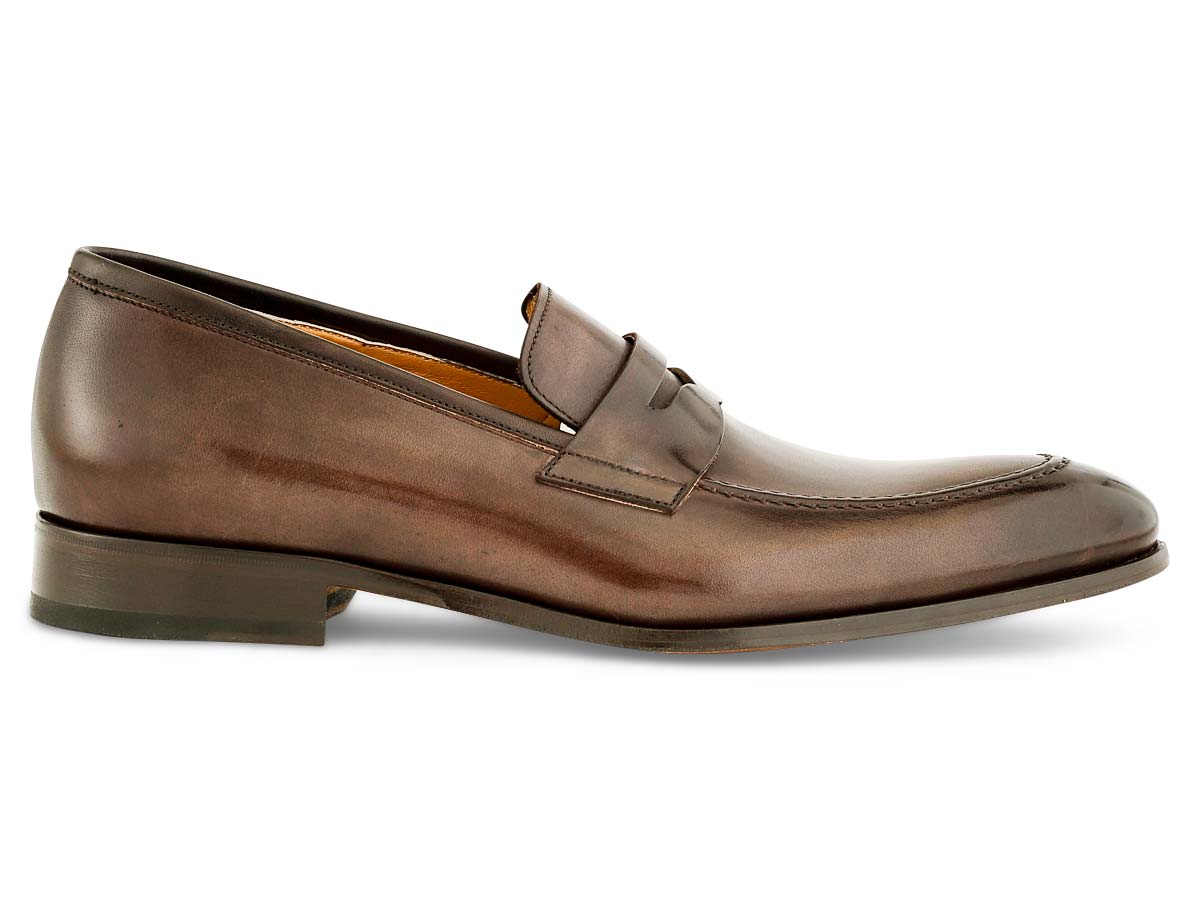 Greg Penny Loafer in Chocolate Nicol