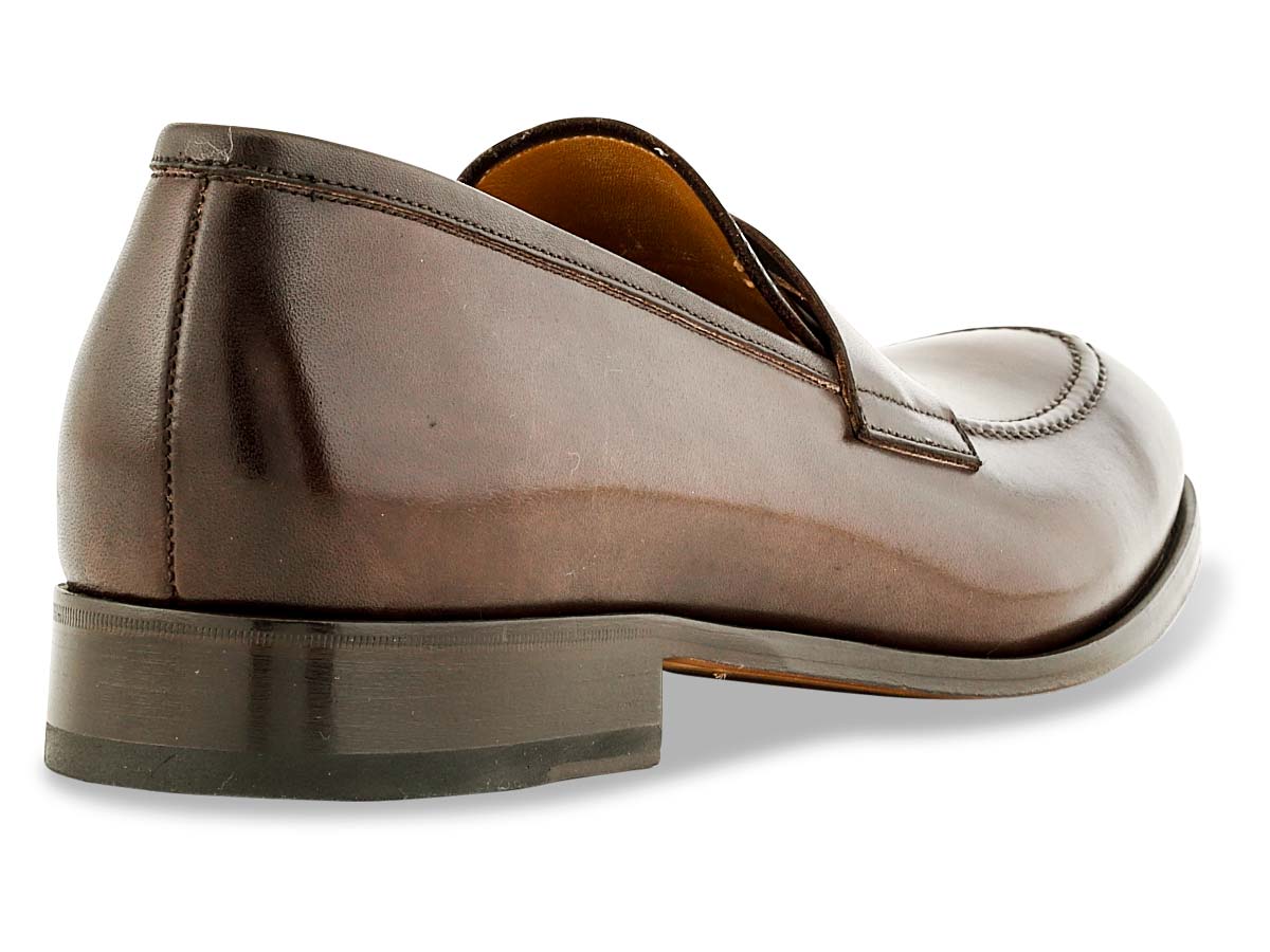 Greg Penny Loafer in Chocolate Nicol