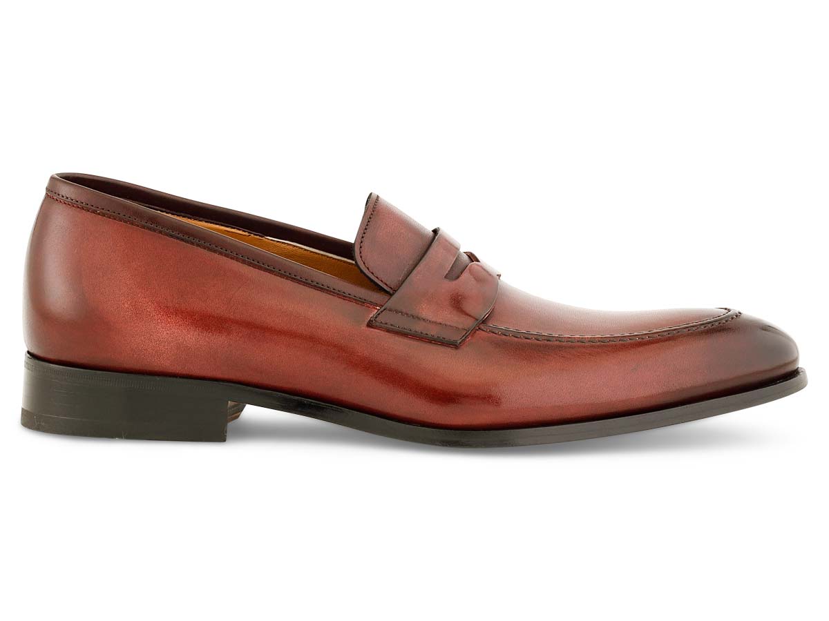 Greg Penny Loafer in Wine Nicol