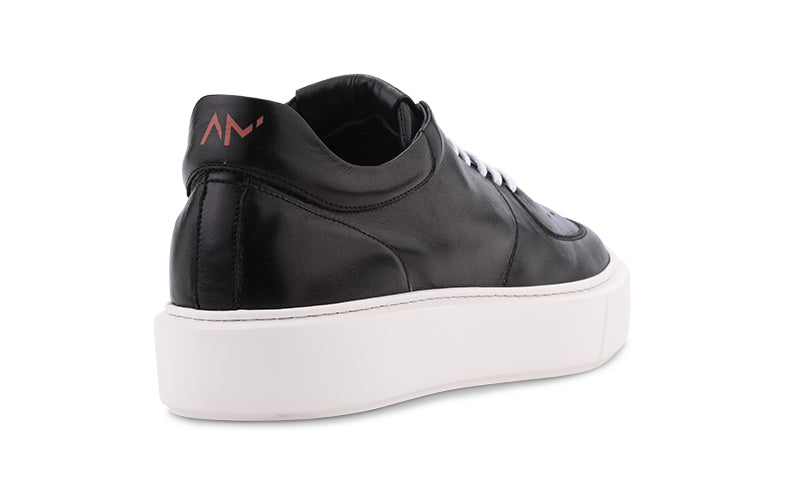 Kody Dress Sneaker in Black Leather
