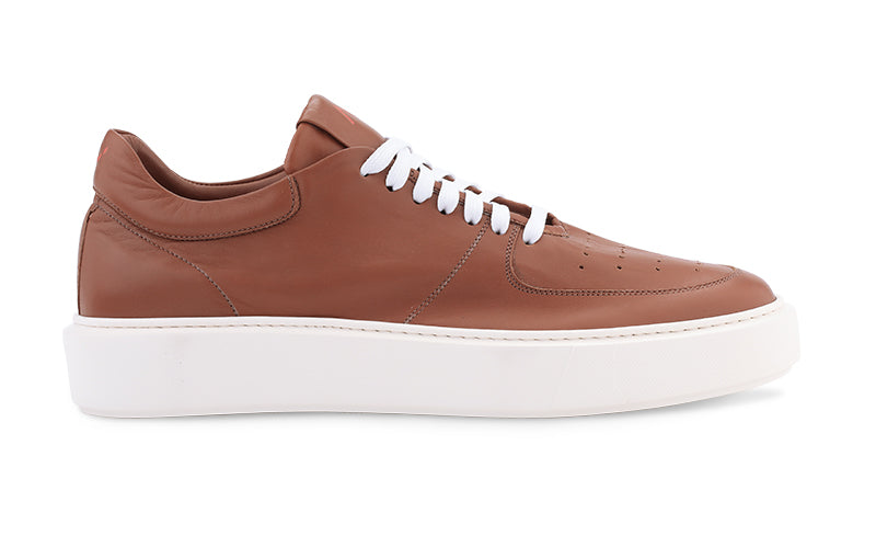 Kody Dress Sneaker in Brown Leather